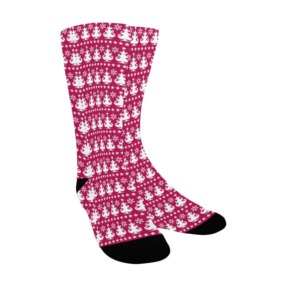 Little Christmas Trees Women's Custom Socks