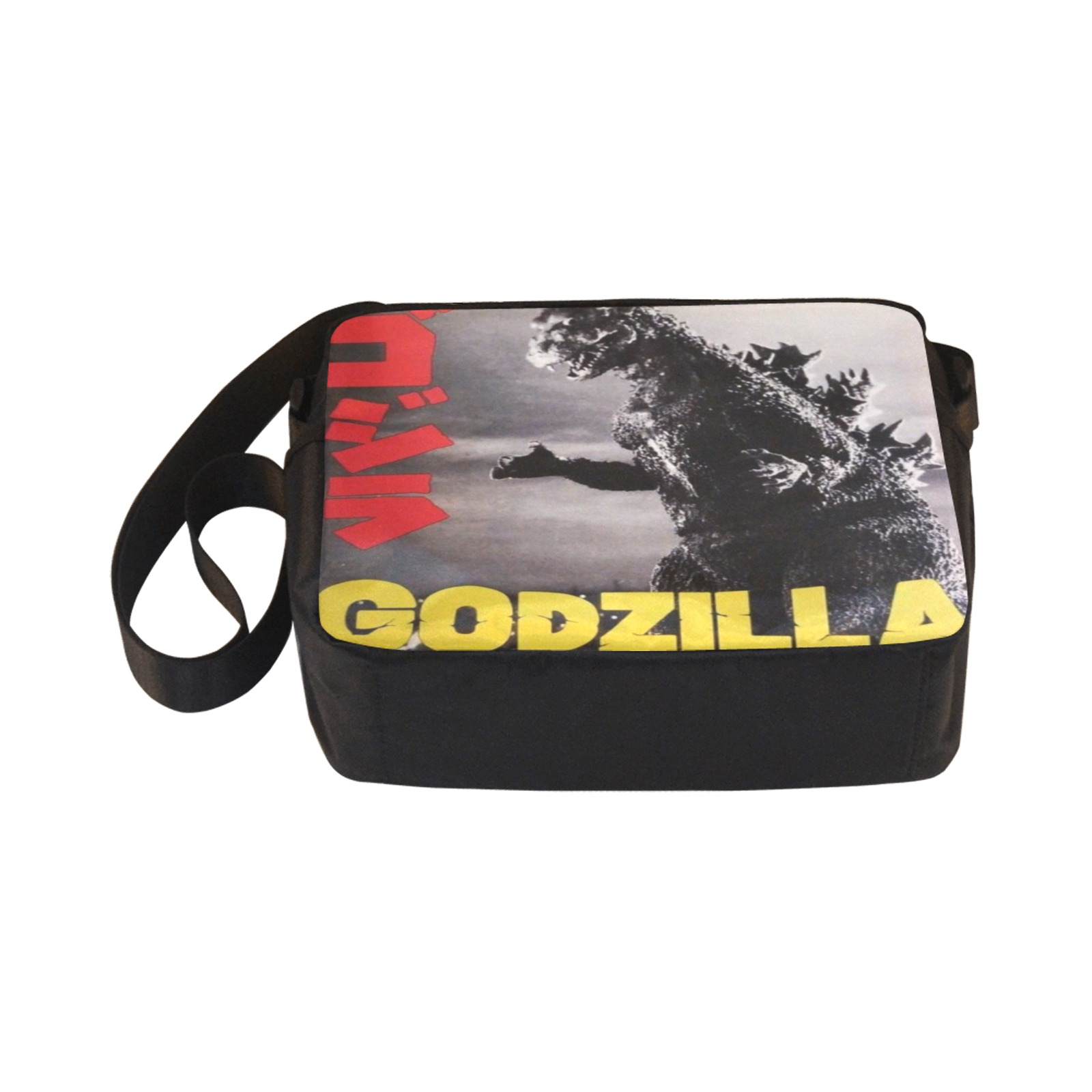 Godzilla Print Classic Cross-body Nylon Bags (Model 1632)