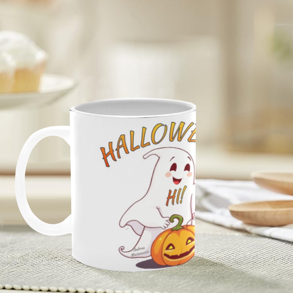 Hi ! Halloween White Mug(11OZ)