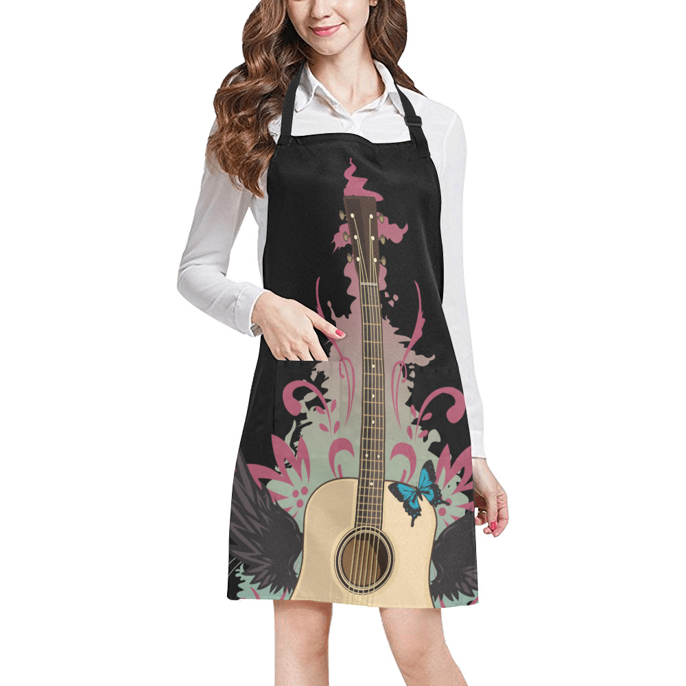 Guitar Vibes All Over Print Apron