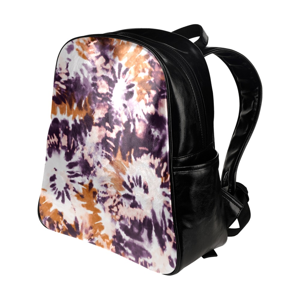 Spiral Tie dye 23 Multi-Pockets Backpack (Model 1636)