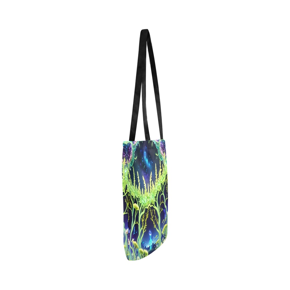 Enchanted Galactic Glow In The Dark Reusable Shopping Bag Model 1660 (Two sides)
