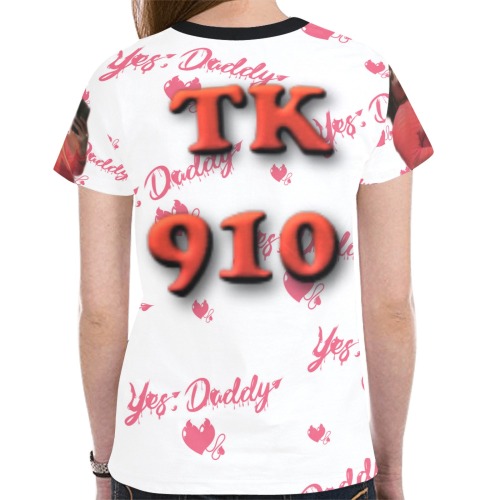 TK910 Yes Tees New All Over Print T-shirt for Women (Model T45)