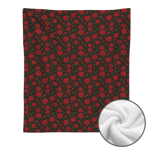 Red Roses on a Black Background