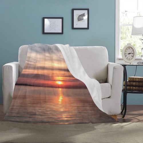 Pink Amber Sunset Collection Ultra-Soft Micro Fleece Blanket 50"x60"