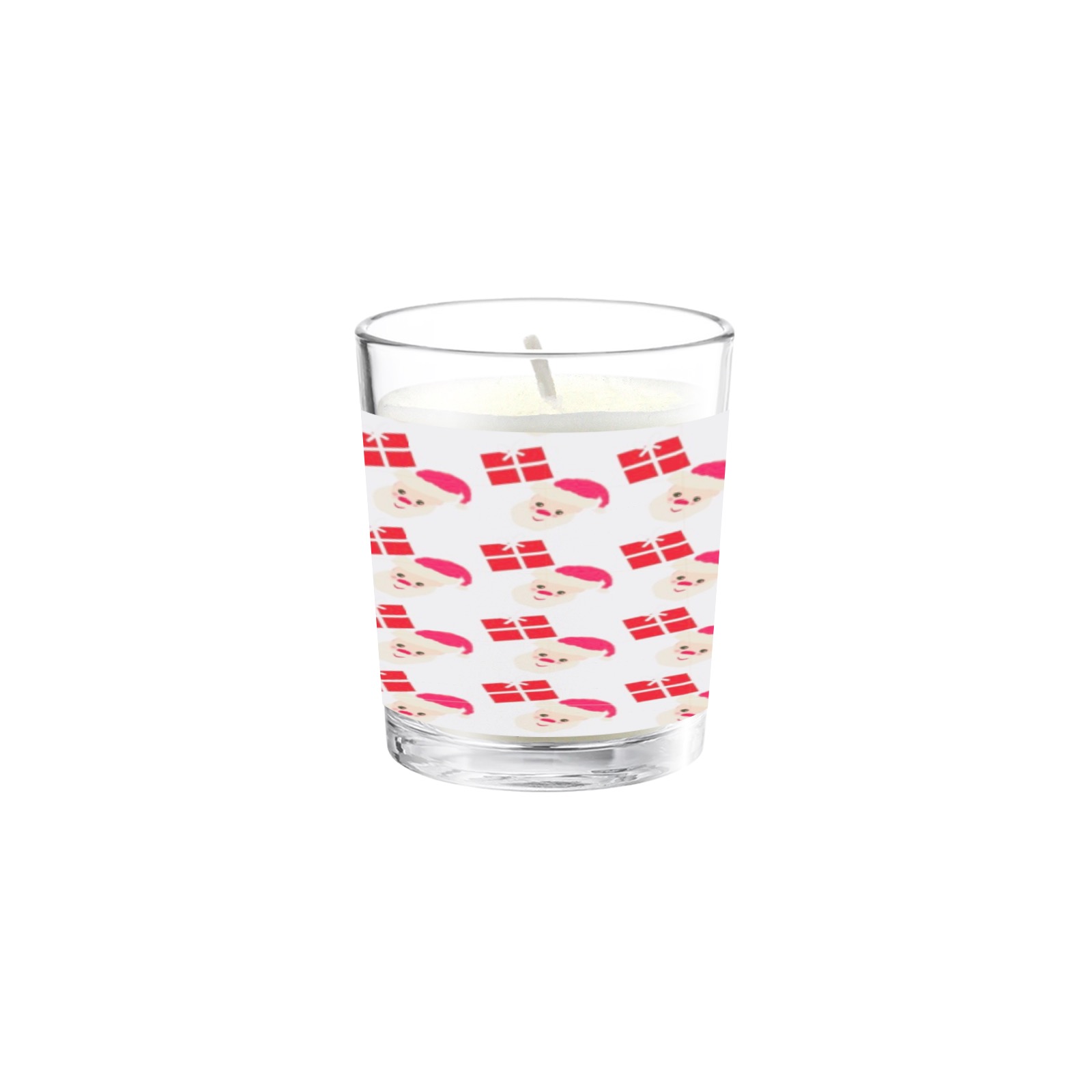 Santa Claus Transparent Candle Cup (Jasmine)