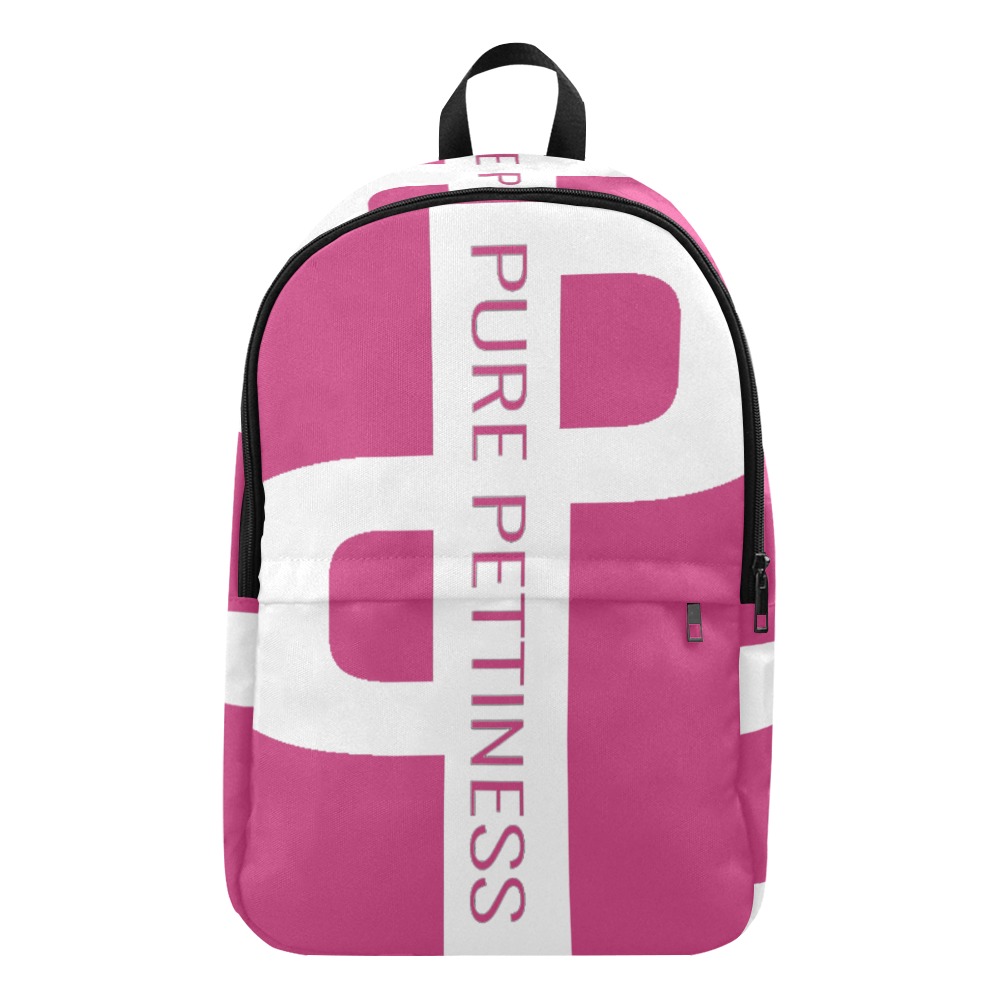 Pure Pettiness pink backpack Fabric Backpack for Adult (Model 1659)