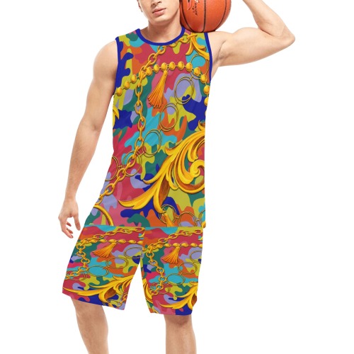 Colorful Camo, Exclusive Collectable Fly Basketball Uniform with Pocket