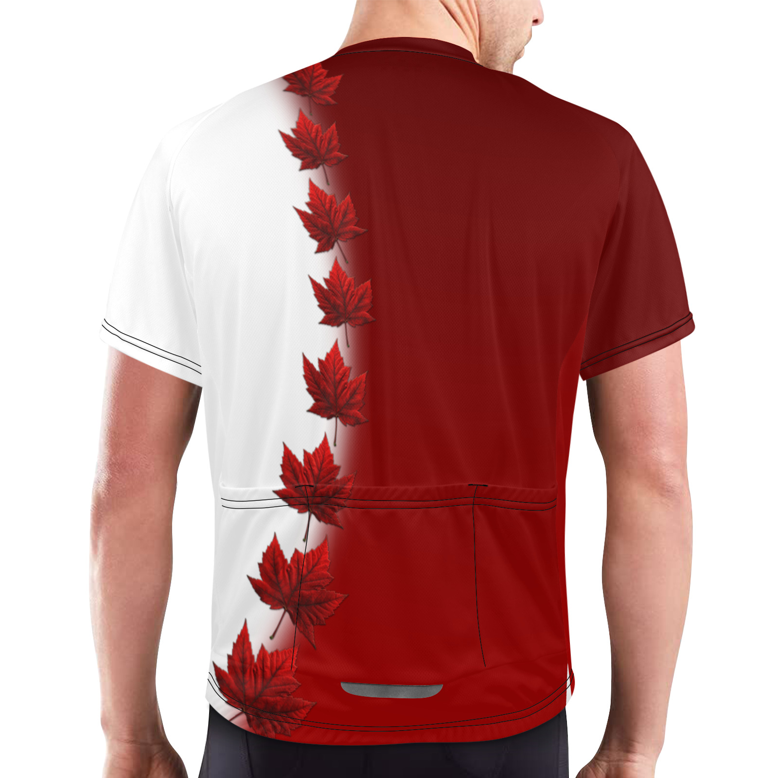 Canada Maple Leaf Cycling Shirts Men's Cycling Jersey (Model T77)