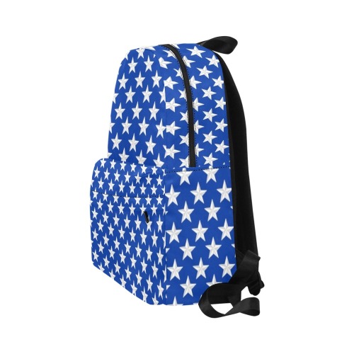 Blue and White Stars Unisex Classic Backpack (Model 1673)