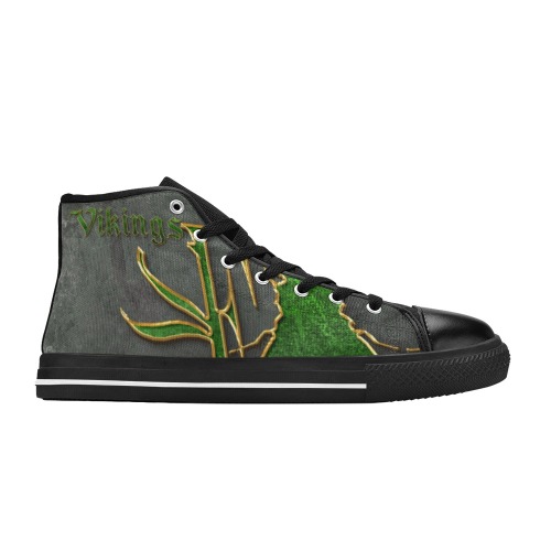 Viking Collectable Fly Women's Classic High Top Canvas Shoes (Model 017)