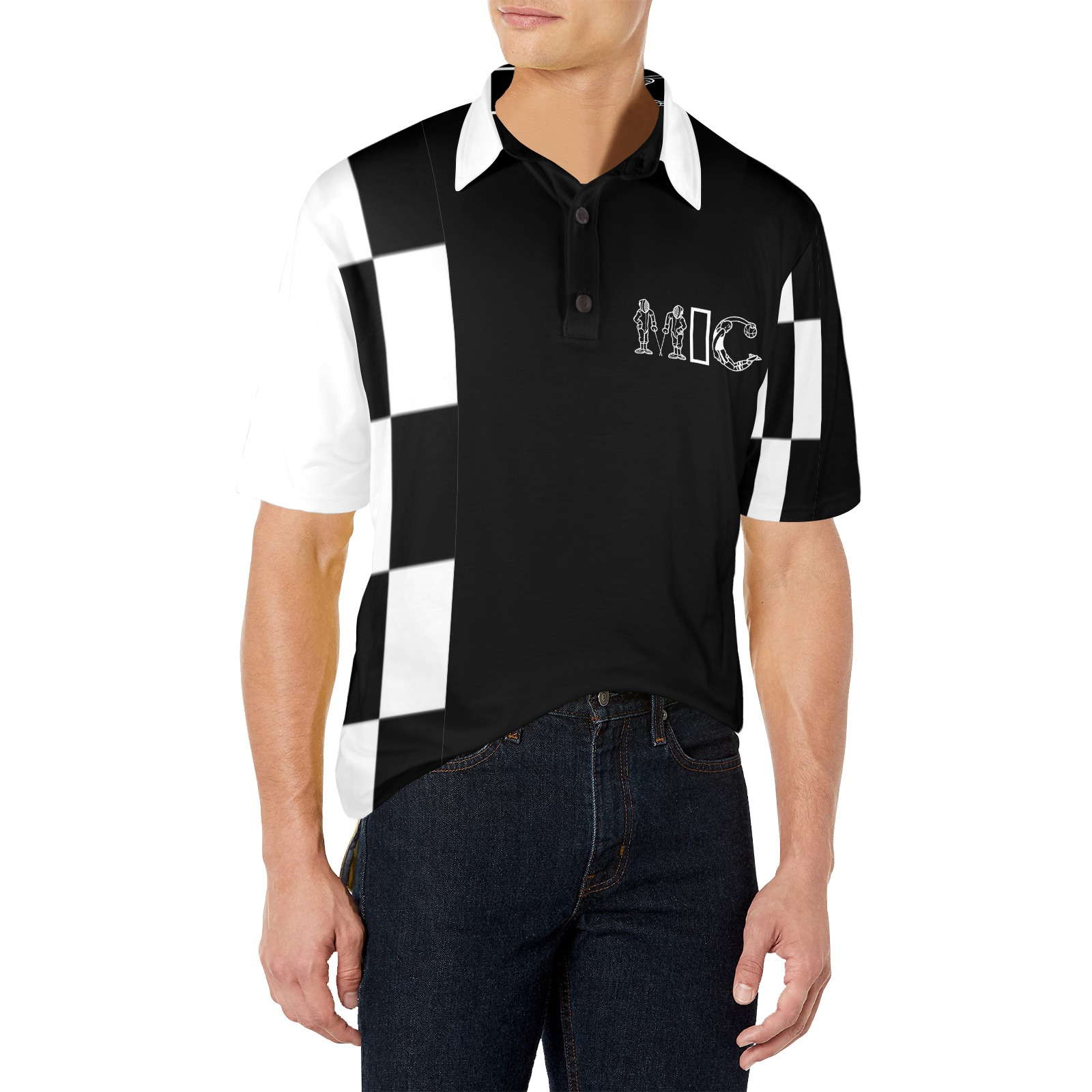 MountClaire Men's All Over Print Polo Shirt (Model T55)