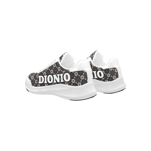 DIONIO - Black Classic Prep Sneakers ( White Alt#2) Men's Mudguard Running Shoes (Model 10092)