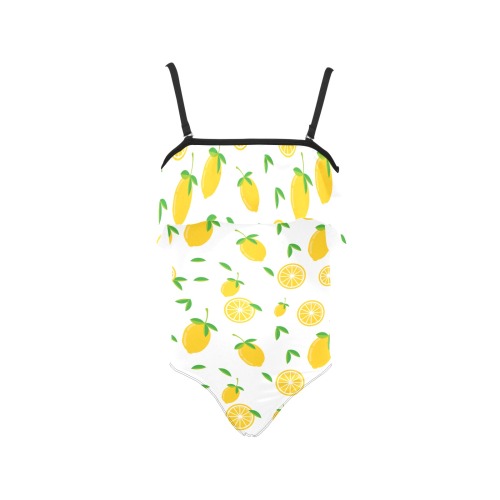 Lemon Kids' Spaghetti Strap Ruffle Swimsuit (Model S26)