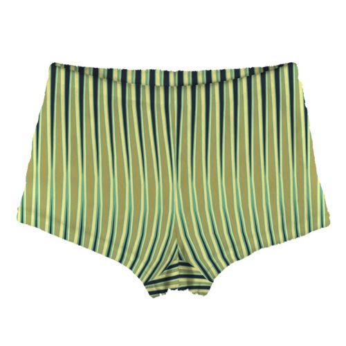 tribal stripes moss navy cream