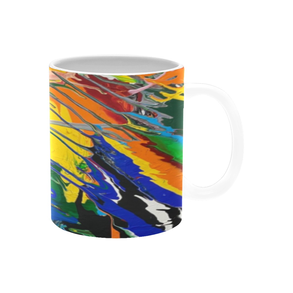 Rainbow Coffee Mug Custom White Mug (11OZ)