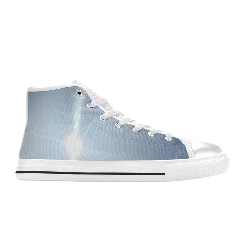 Light Cycle Collection High Top Canvas Shoes for Kid (Model 017)