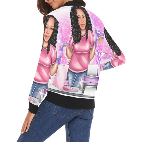 Personalized Bomber All Over Print Bomber Jacket for Women (Model H19)