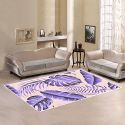 Lavender Tropical Area Rug7'x5'