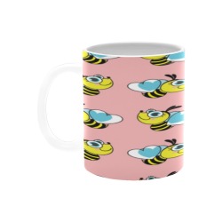 Cute Honey Bee Mug White Mug(11OZ)