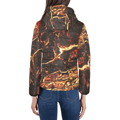 Flash Fire Women's Padded Hooded Jacket (Model H46)