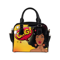 Retro African Woman Shoulder Handbag (Model 1634)