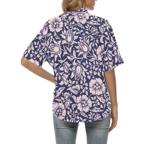 Shirt All Over Print Hawaiian Shirt for Women (Model T58)