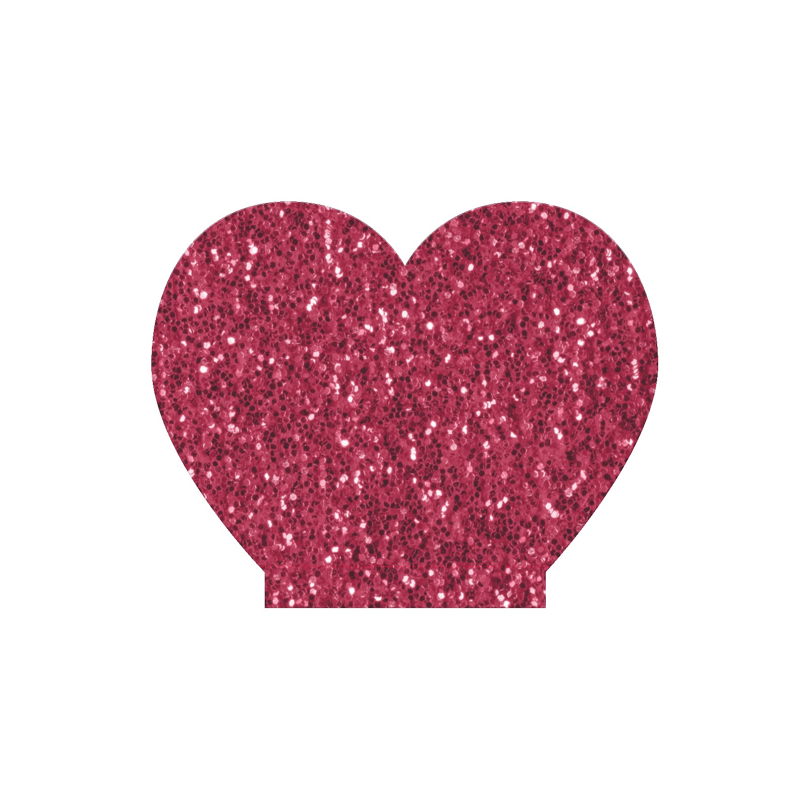 Magenta dark pink red faux sparkles glitter Heart-Shaped Acrylic Photo Panel with Light Base