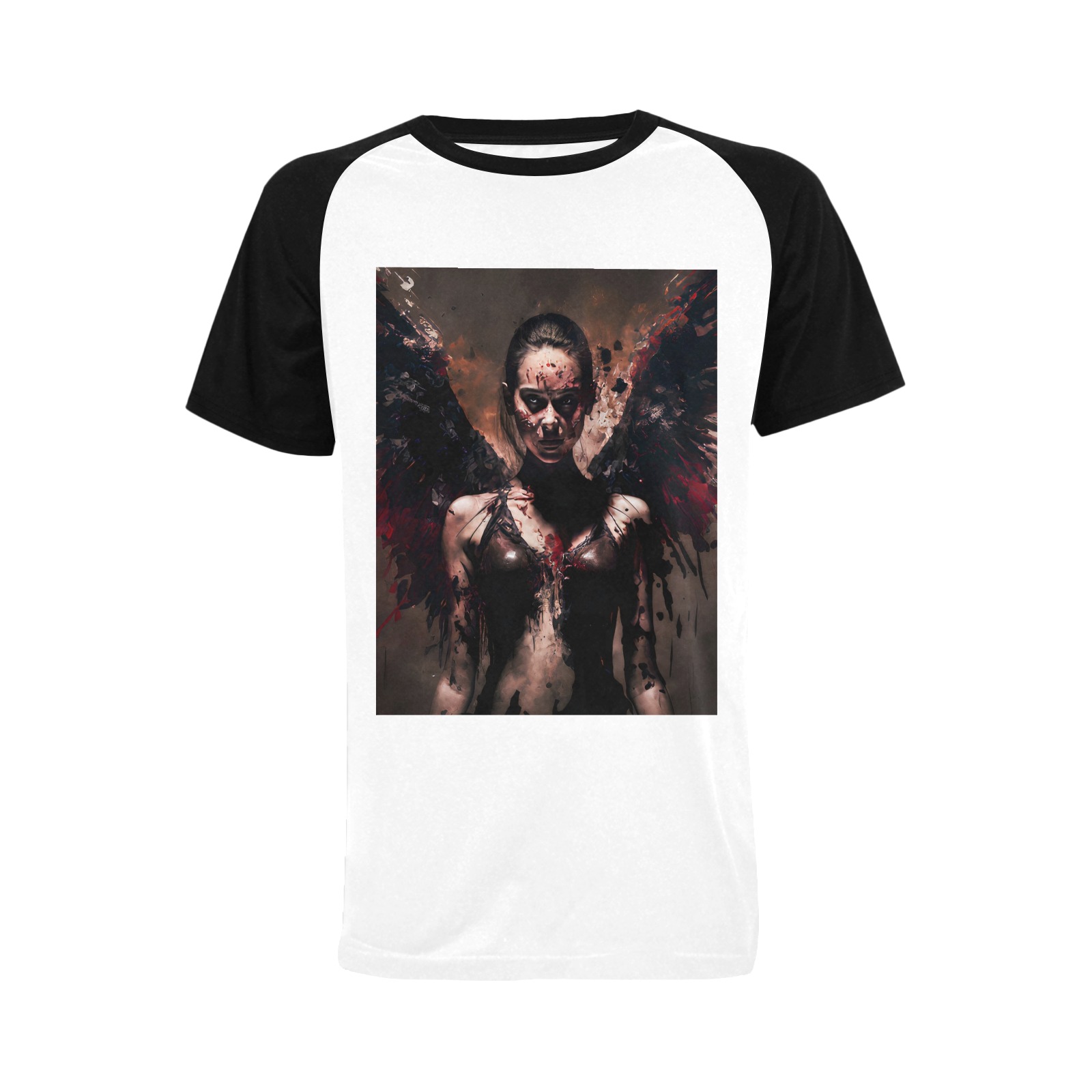 Angel of death Men's Raglan T-shirt (USA Size) (Model T11)