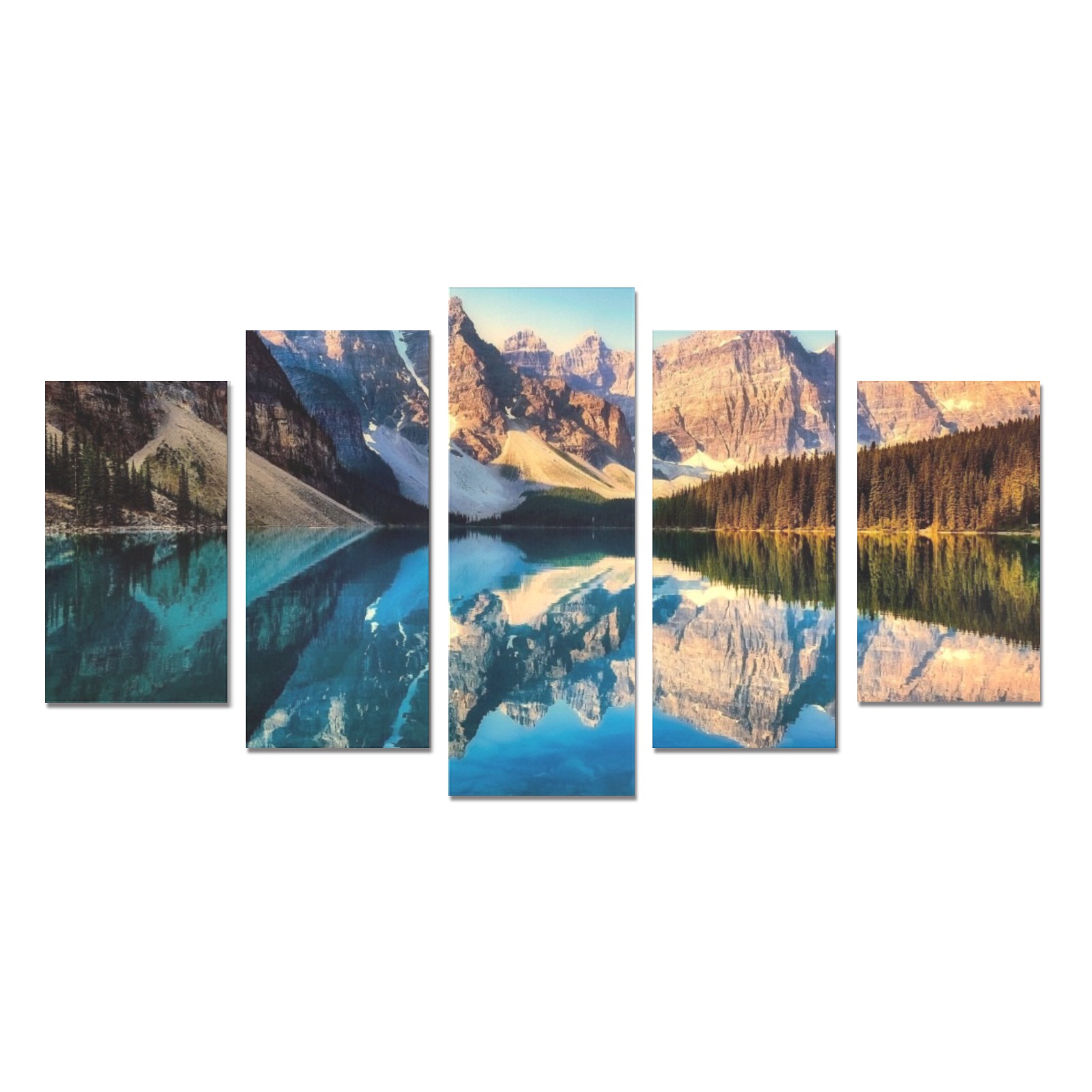 Mountain lake Canvas Print Sets A (No Frame)