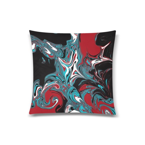 Dark Wave of Colors Custom Zippered Pillow Case 20"x20"(Twin Sides)