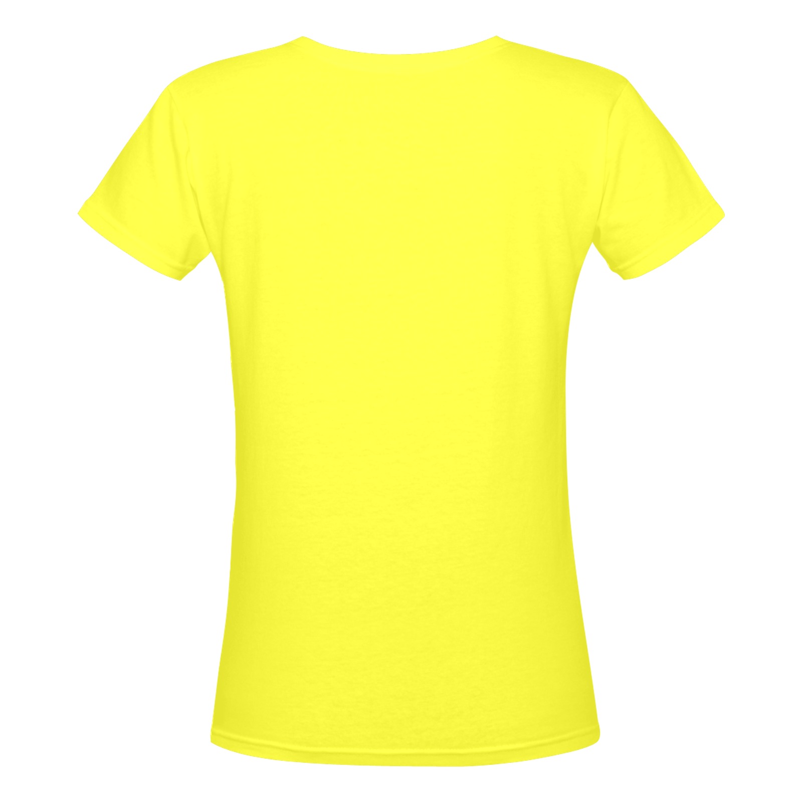 Eat Drink Dance Breakdance Yellow Women's Deep V-neck T-shirt (Model T19)