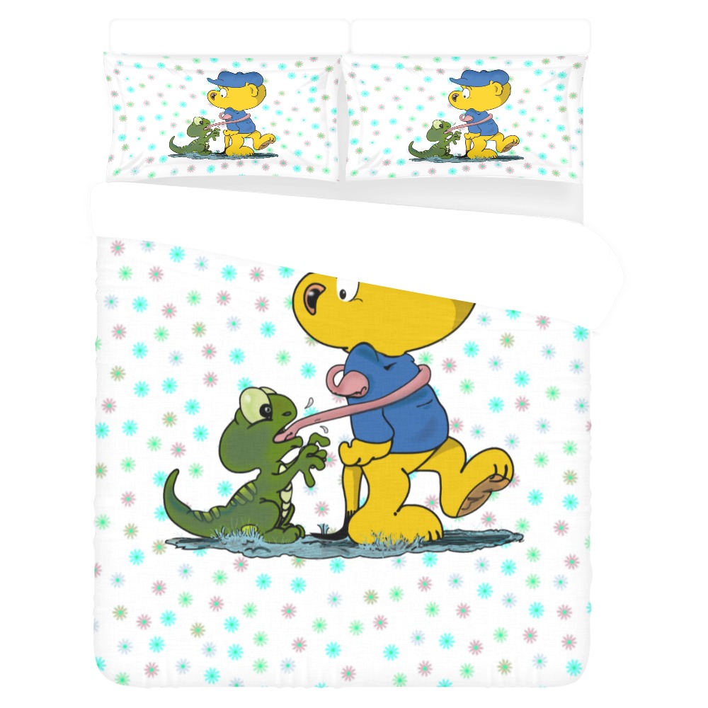Ferald and The Baby Lizard 3-Piece Bedding Set