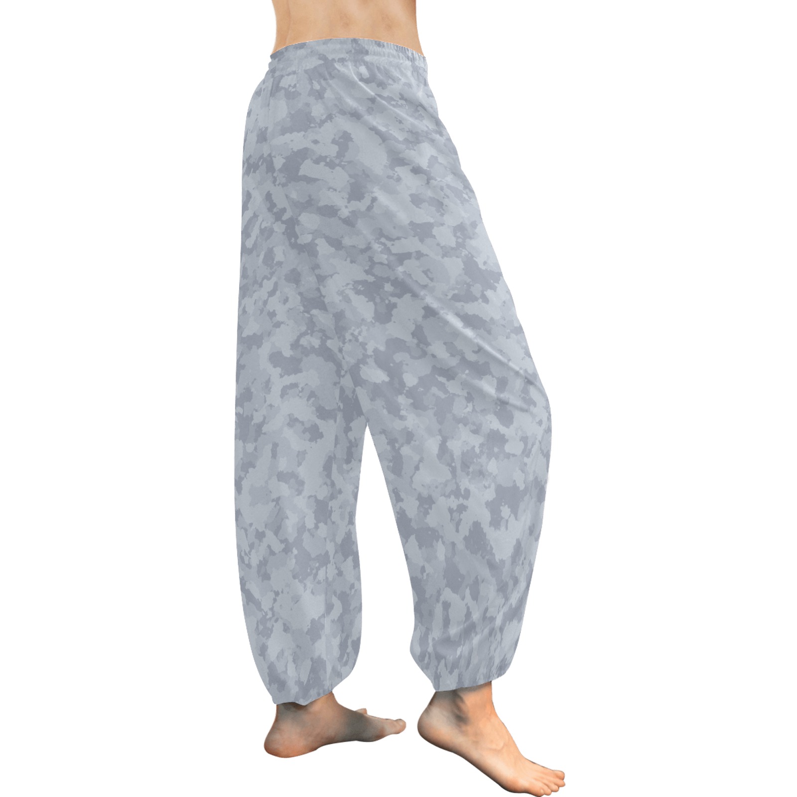 RURIKON BLUE-12 Women's All Over Print Harem Pants (Model L18)