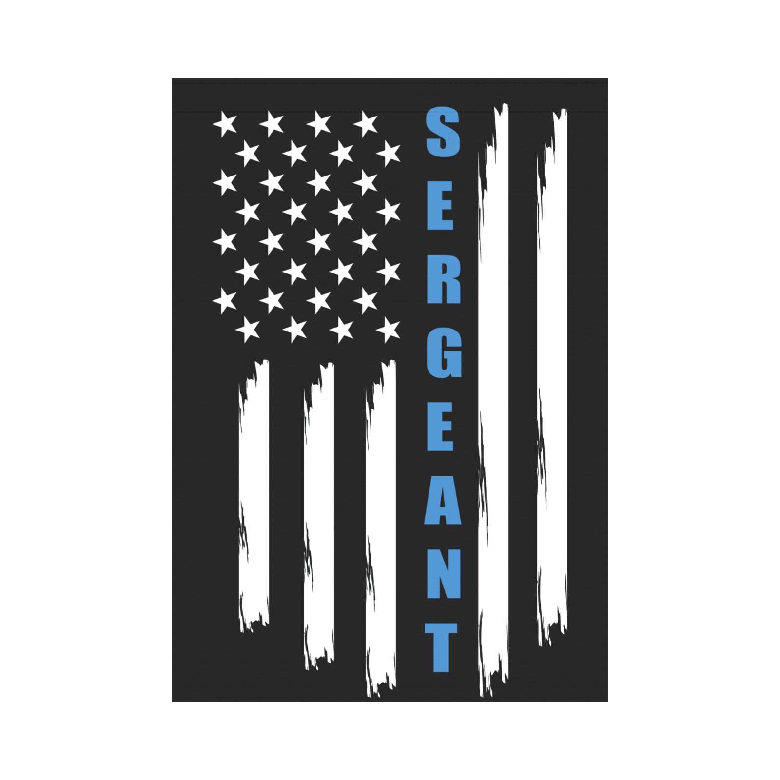 Police Sergeant Garden Flag 28''x40'' （Without Flagpole）