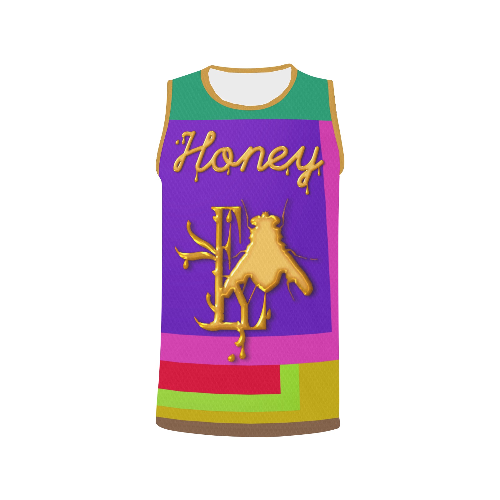 Honey Collectable Fly All Over Print Basketball Jersey