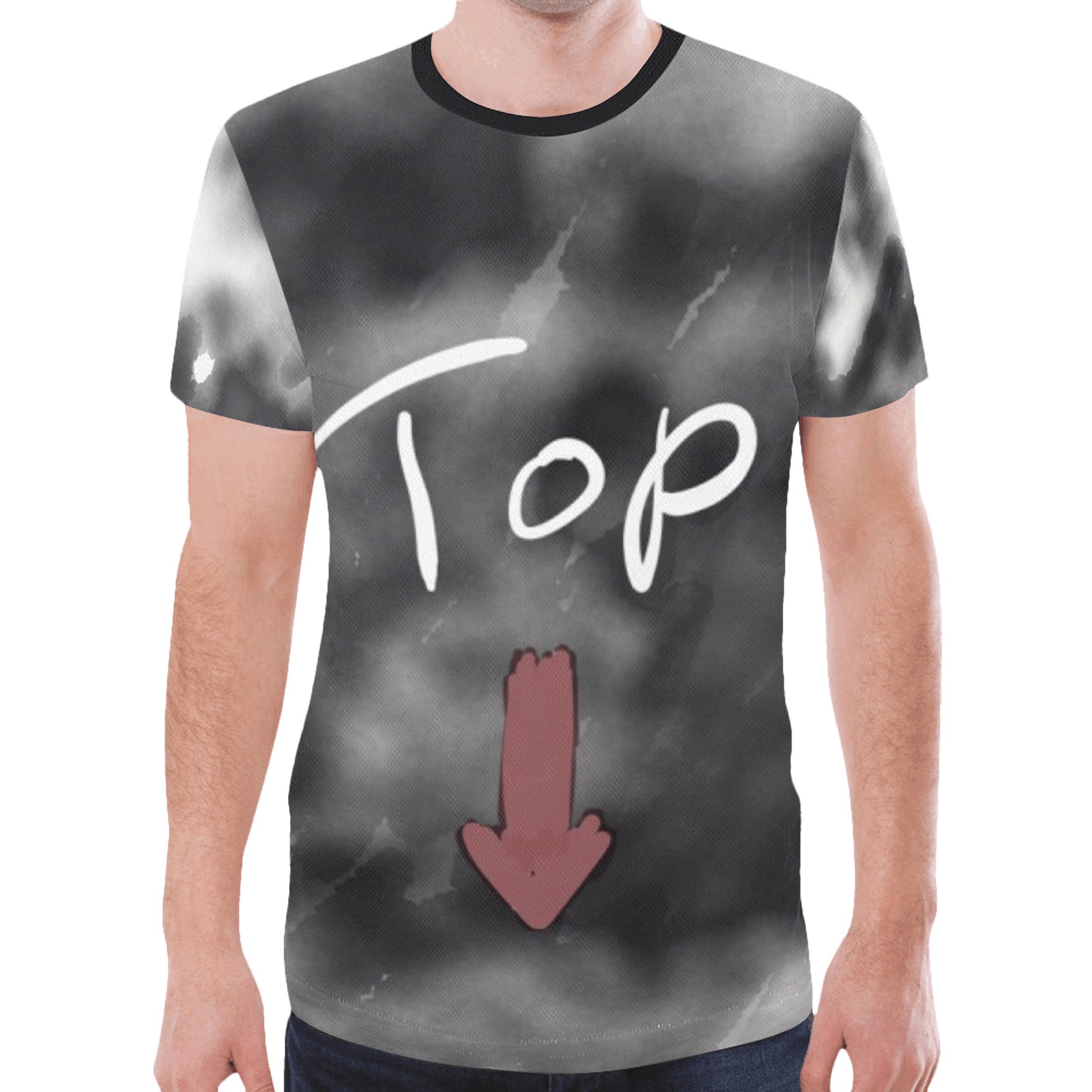 top New All Over Print T-shirt for Men (Model T45)