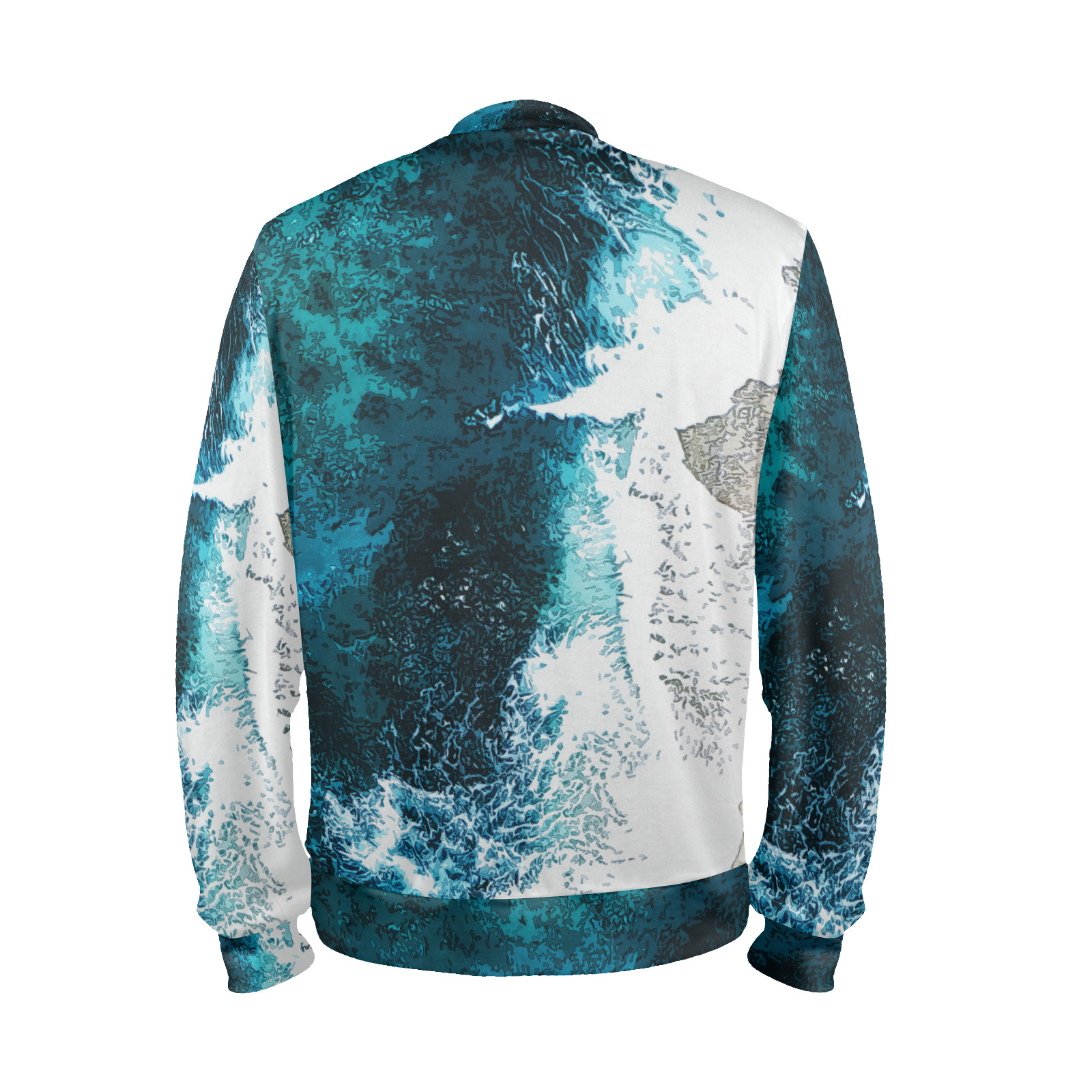 Ocean And Beach Men's All Over Print Mock Neck Sweatshirt (Model H43)