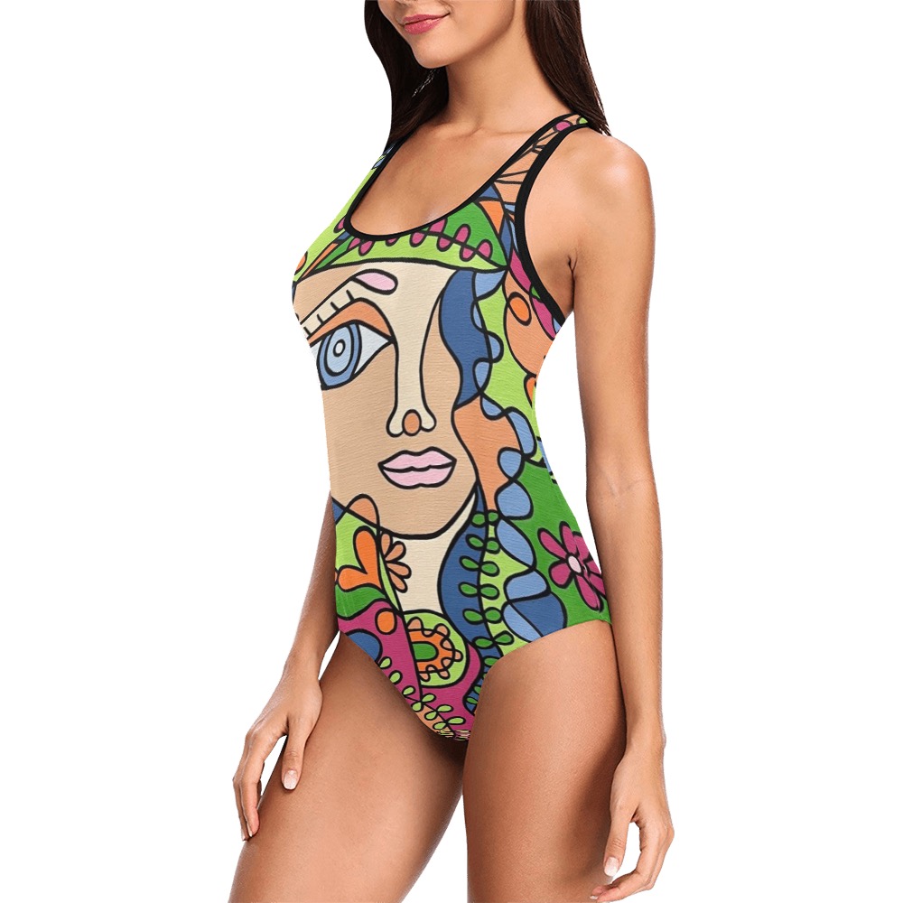 Dreamy Vest One Piece Swimsuit (Model S04)