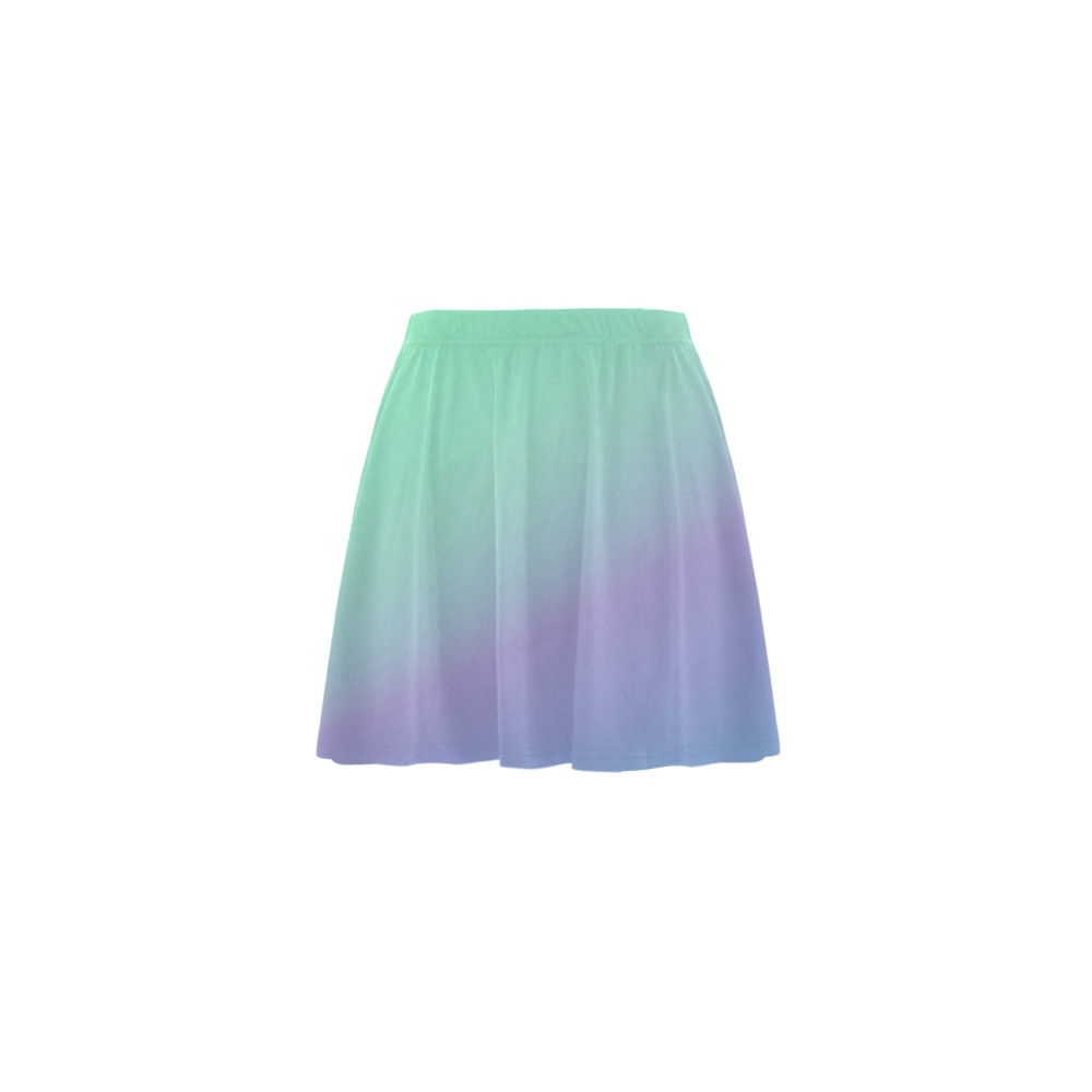blu grn Mini Skating Skirt (Model D36)