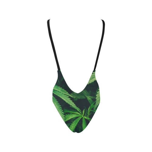 Herbal Sexy Low Back One-Piece Swimsuit (Model S09)