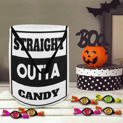 STRAIGHT OUTTA CANDY TRICK OR TREAT BAG Halloween Candy Bag