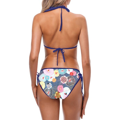 Beautiful colorful abstract pattern Custom Bikini Swimsuit (Model S01)