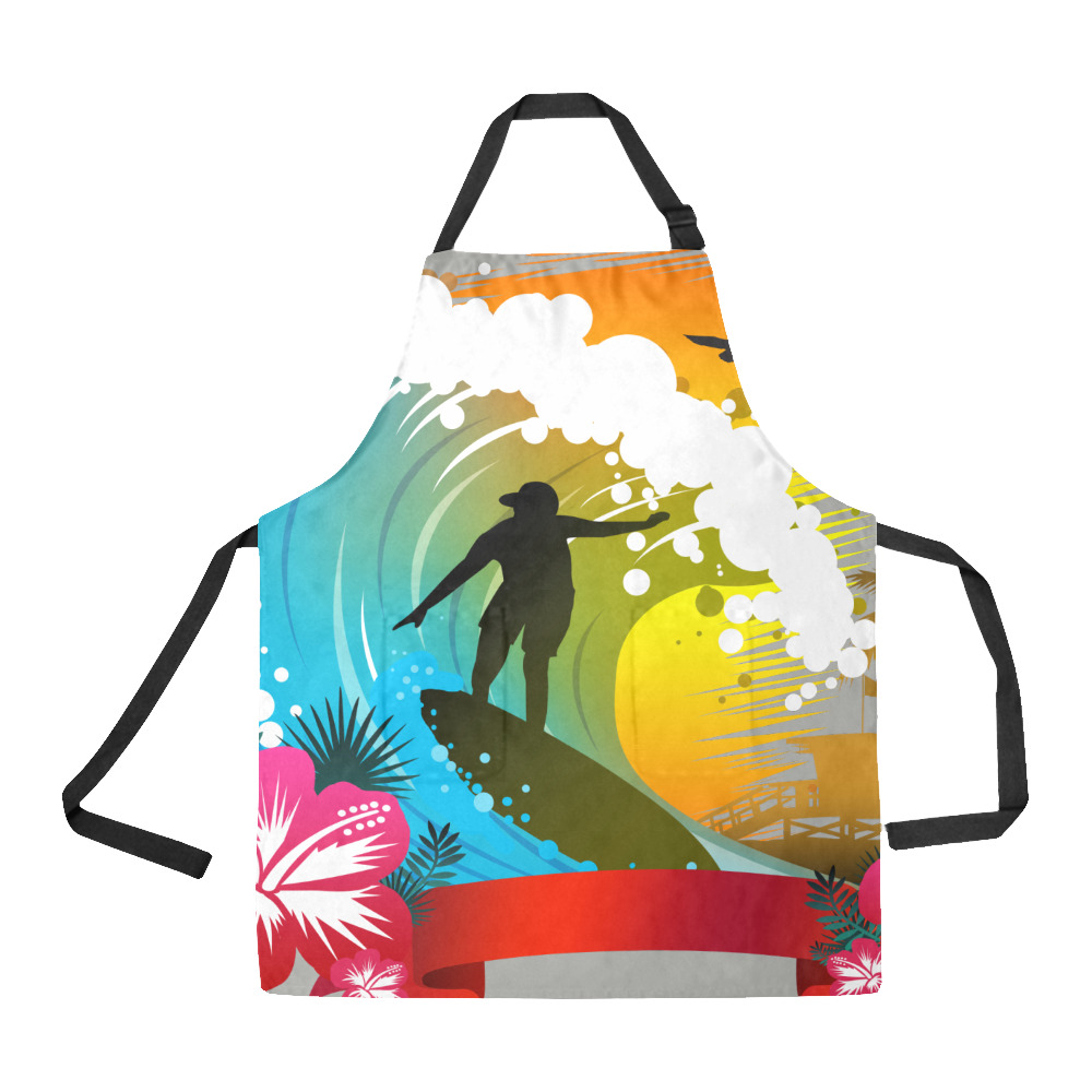 Ride The Tide All Over Print Apron