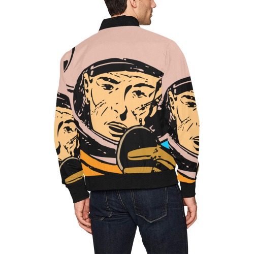 astronaut All Over Print Bomber Jacket for Men (Model H31)