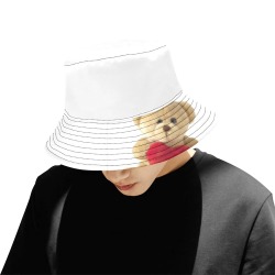 Teddy Bear All Over Print Bucket Hat for Men