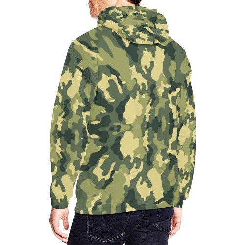 Army Style by Fetishworld All Over Print Hoodie for Men (USA Size) (Model H13)