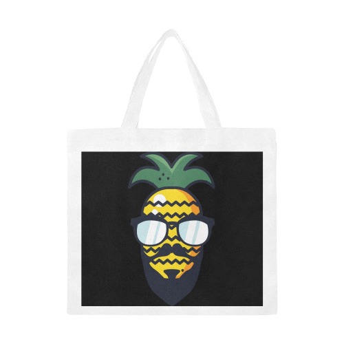 Pineapple Head Canvas Tote Bag/Large (Model 1702)
