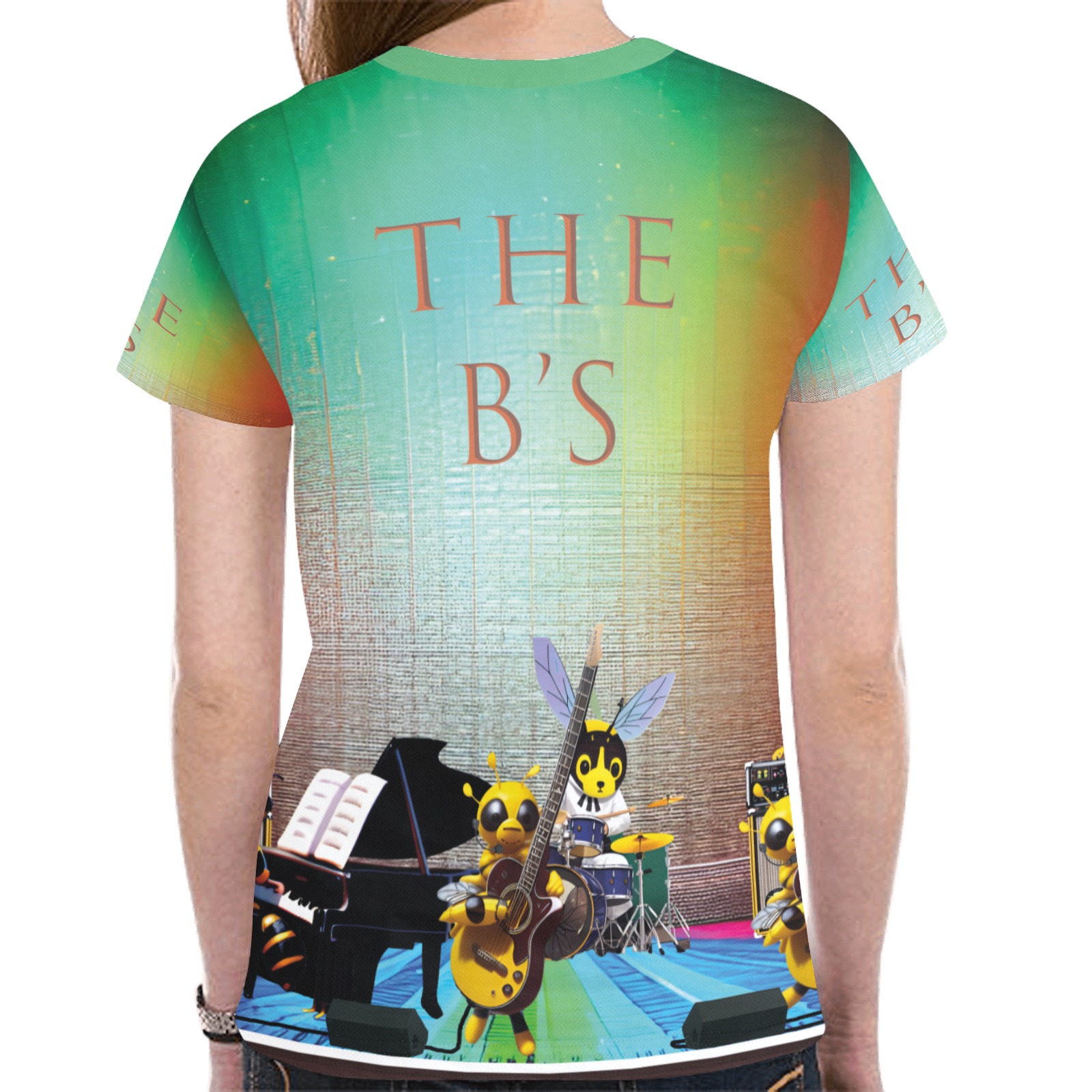The B's New All Over Print T-shirt for Women (Model T45)