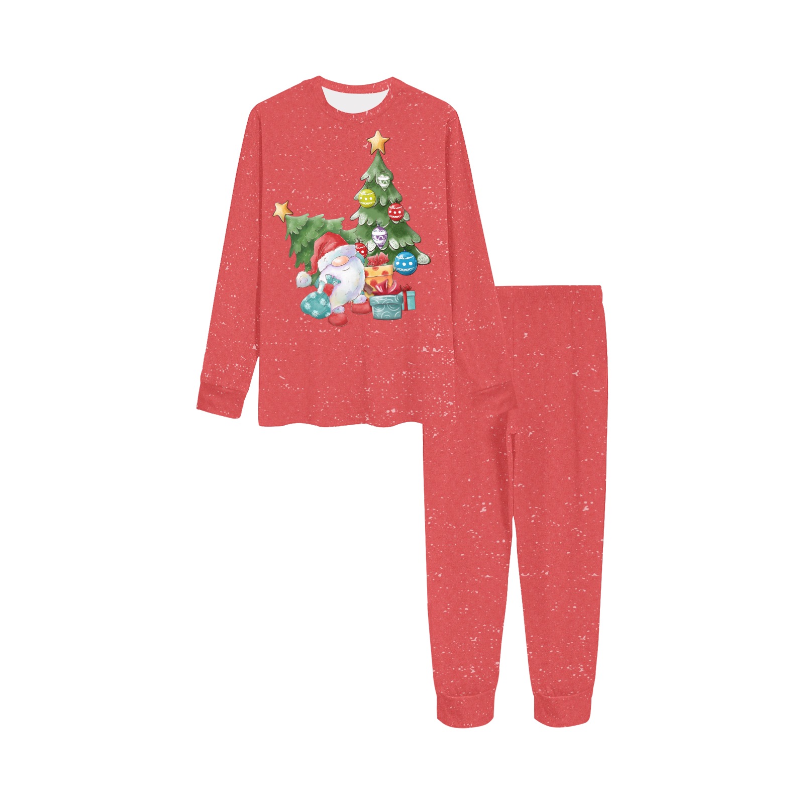 Funny Santa and Christmas tree Kids' All Over Print Pajama Set